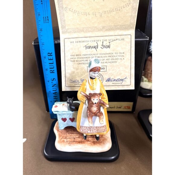 Anna Perenna, P. Buckley Moss Sculpture Collection Limited Edition Set W/ Boxes - Picture 9 of 16